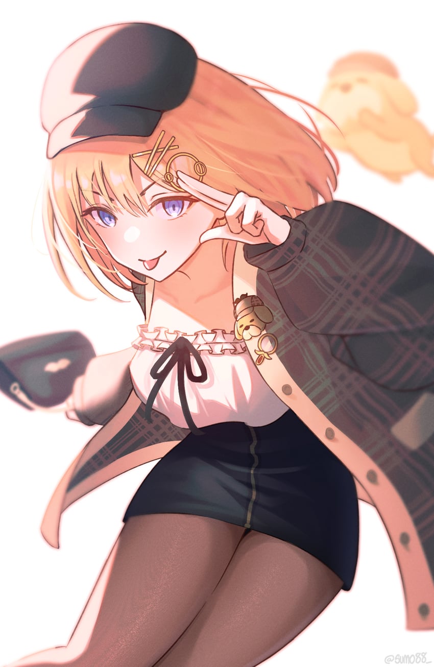 watson amelia and bubba (hololive and 1 more) drawn by sumosumo