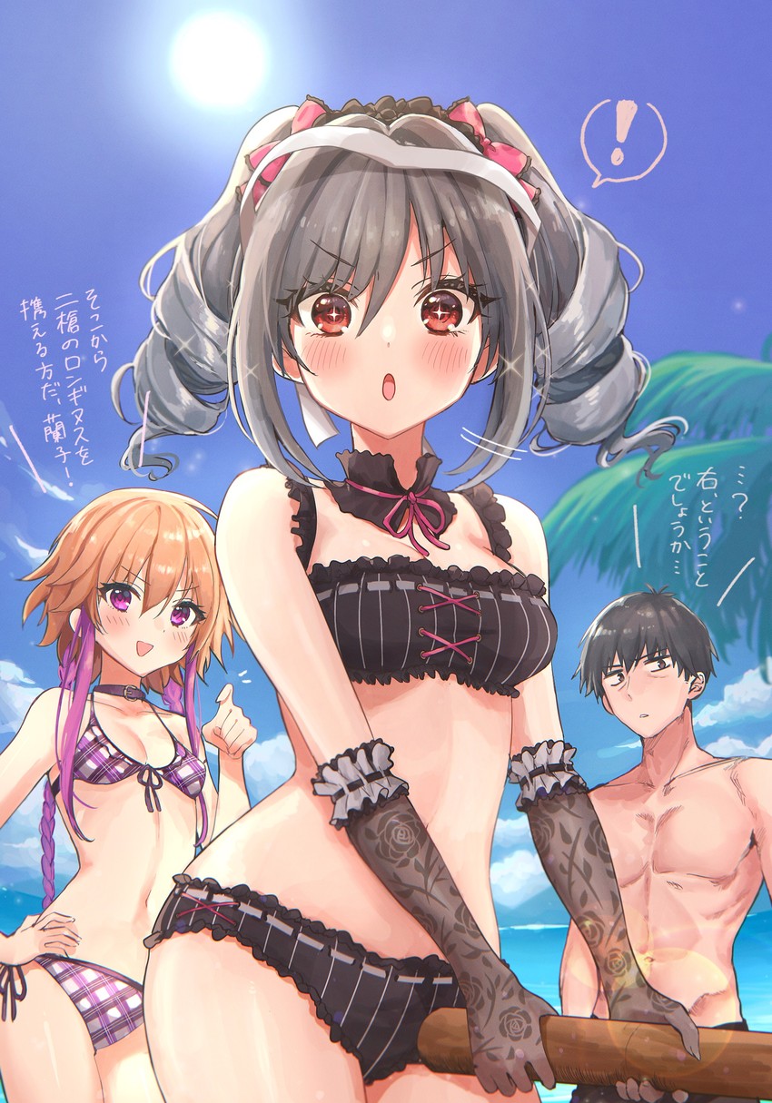 producer, kanzaki ranko, and ninomiya asuka (idolmaster and 1 more) drawn by kudo_eru