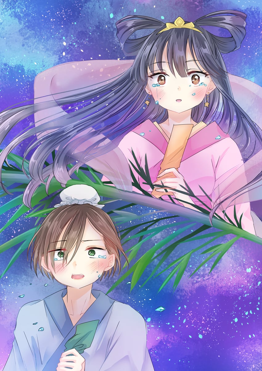 yamada anna, ichikawa kyoutarou, orihime, and hikoboshi (boku no kokoro no yabai yatsu) drawn by 3-nyan