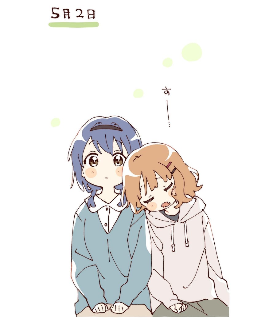 oomuro sakurako and furutani himawari (yuruyuri) drawn by namori
