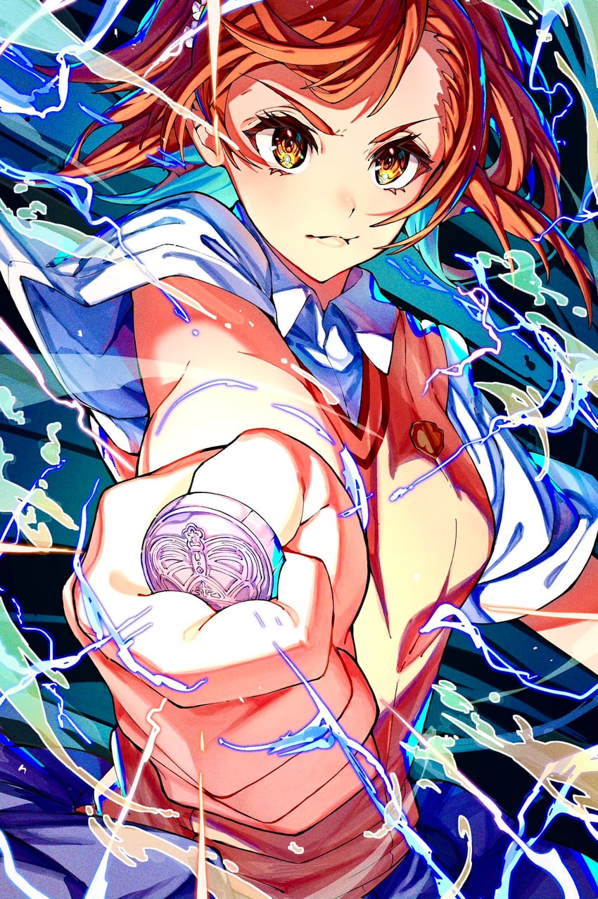 misaka mikoto (toaru majutsu no index and 2 more) drawn by satomaru31000