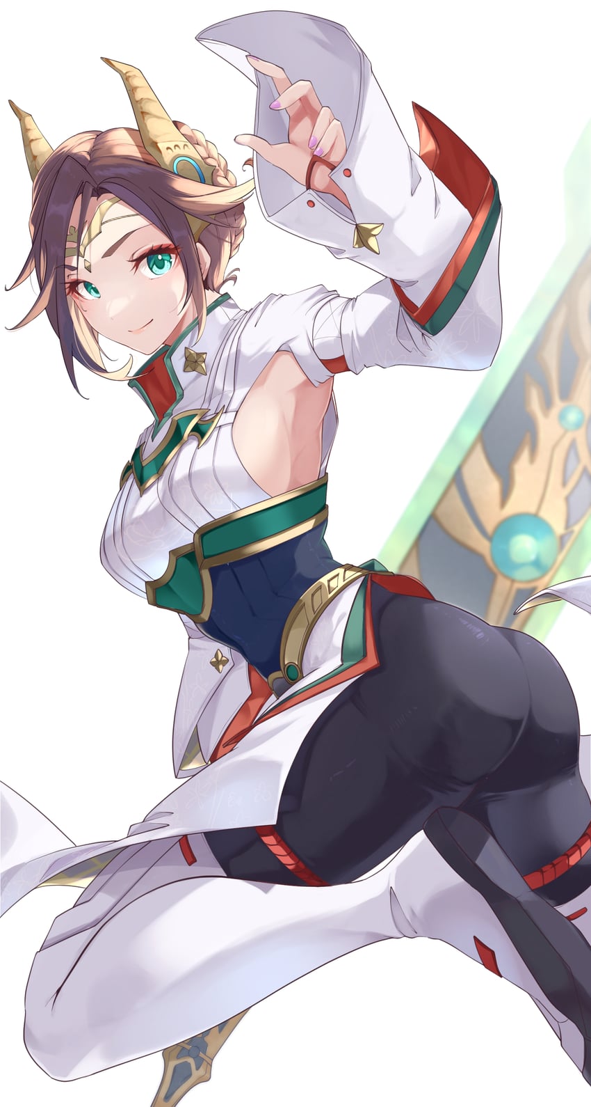 alexandria (xenoblade chronicles and 1 more) drawn by risumi_(taka-fallcherryblossom)
