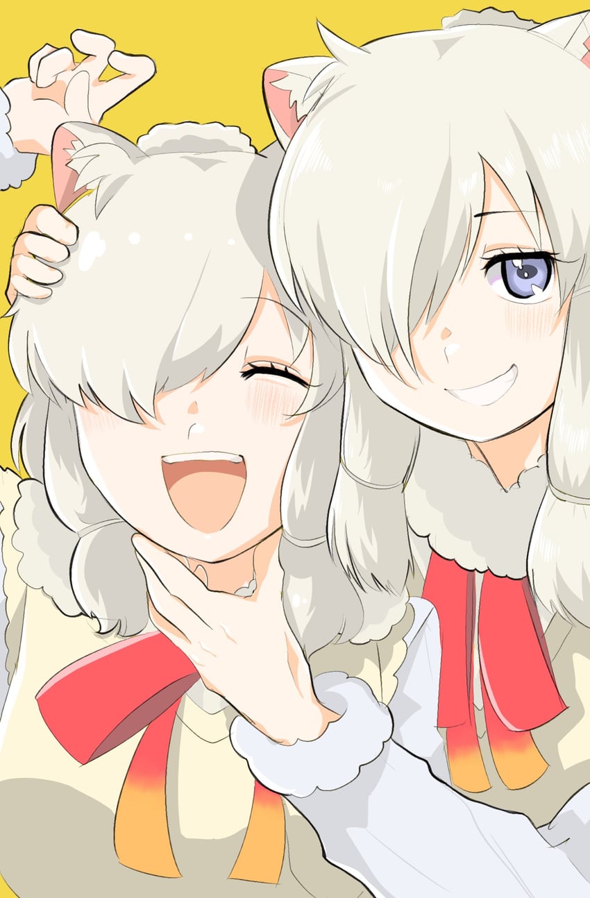 alpaca suri and alpaca huacaya (kemono friends) drawn by kamisamanosaba