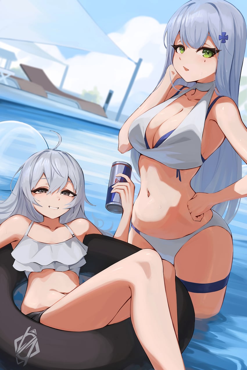 hk416 and g11 (girls' frontline and 1 more) drawn by copycat001