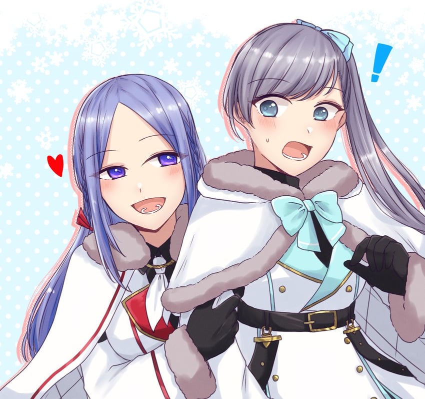 houjou monica asahi and tachibana theresia nagisa (assault lily) drawn by nigari_(ngari_0115)