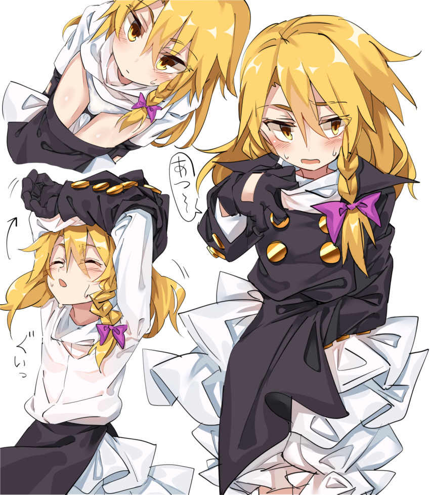 kirisame marisa and rei (touhou and 1 more) drawn by manarou