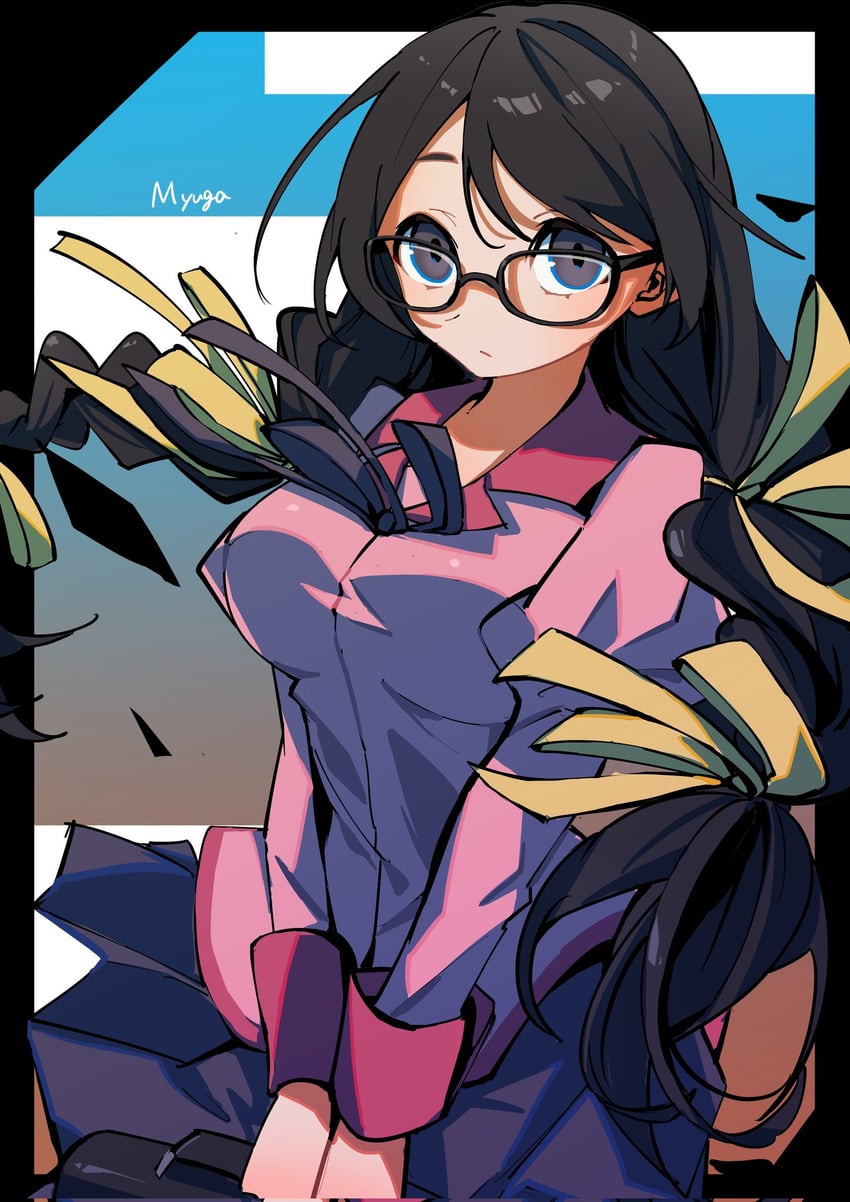 hanekawa tsubasa (monogatari and 1 more) drawn by myuga66666