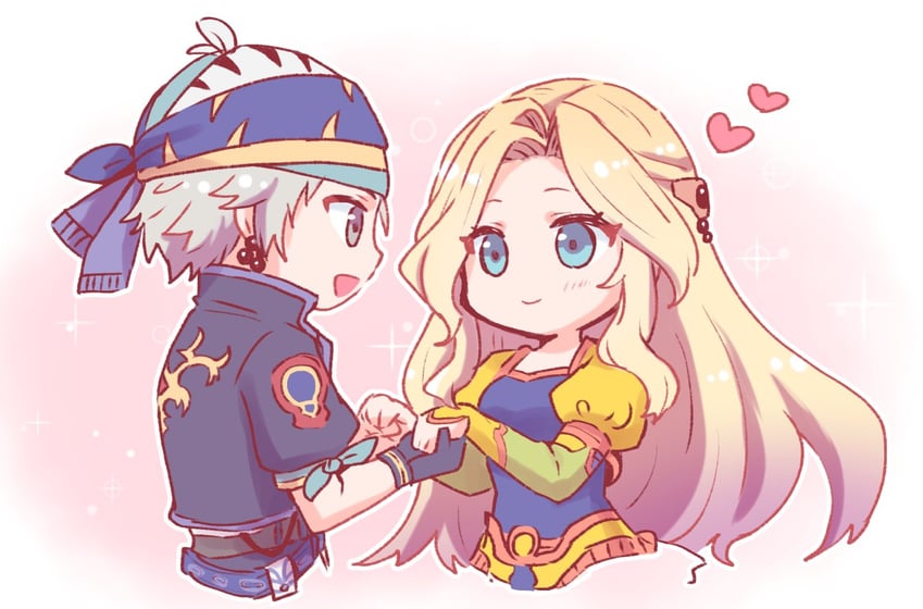 celes chere and locke cole (final fantasy and 1 more) drawn by pan_ff6