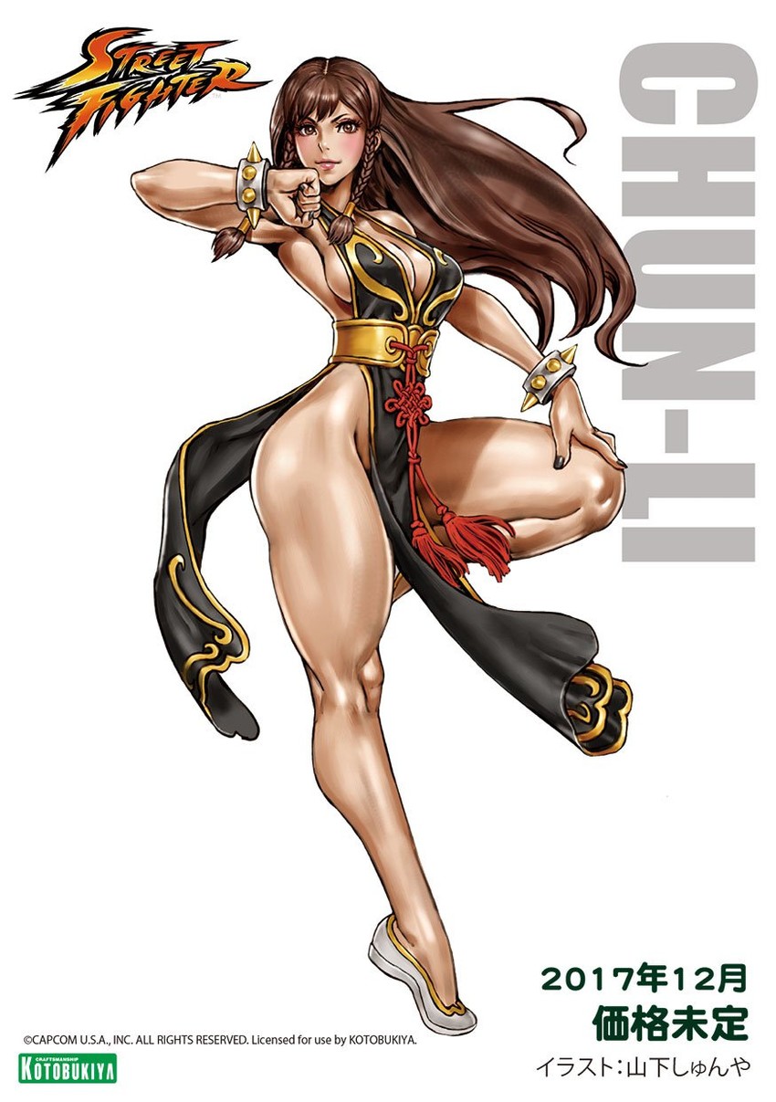 chun-li (street fighter and 3 more) drawn by yamashita_shun'ya