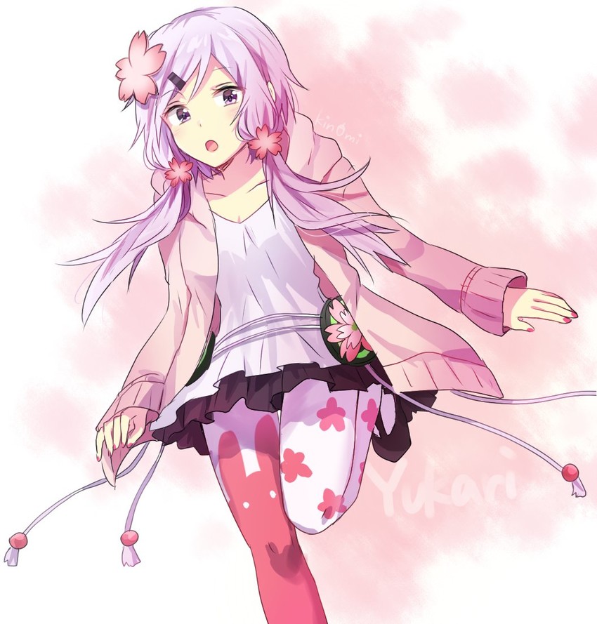 yuzuki yukari (vocaloid and 1 more) drawn by kuro-kinoko-obake