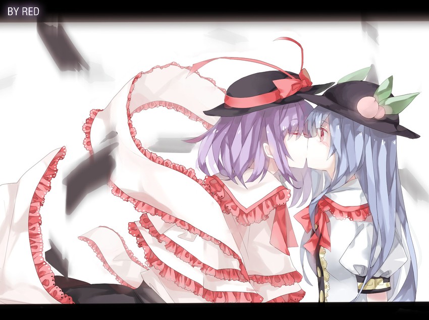 hinanawi tenshi and nagae iku (touhou) drawn by red_medicine