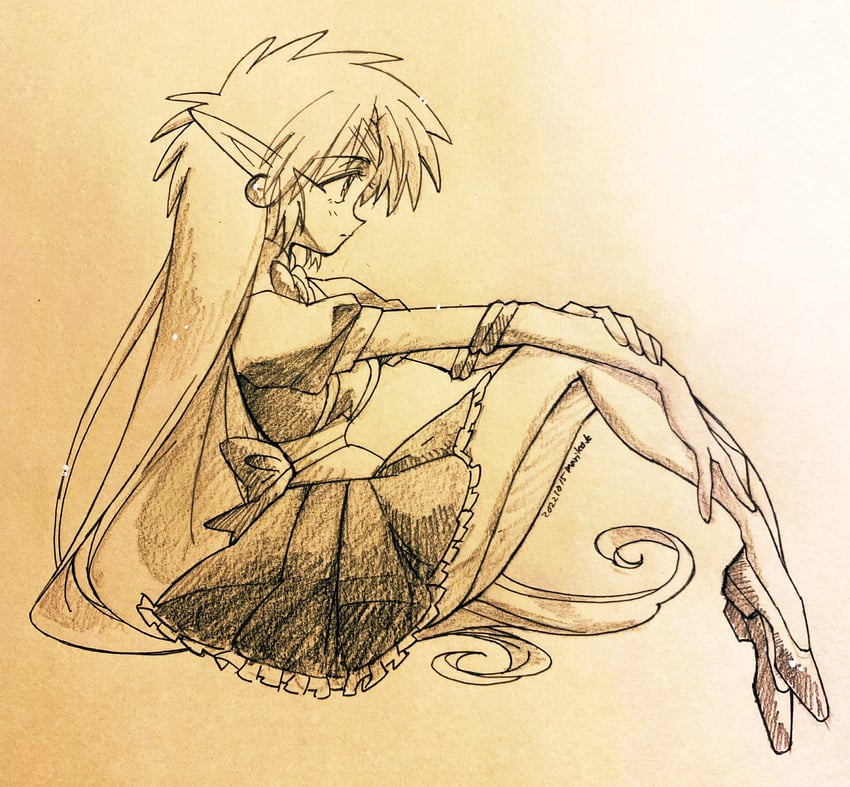 leska (vs knight lamune & 40 fire) drawn by kawamoto_mariko