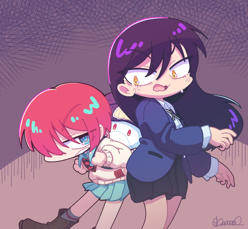 amate yuzuriha and nyaan (gundam and 1 more) drawn by nettsuu
