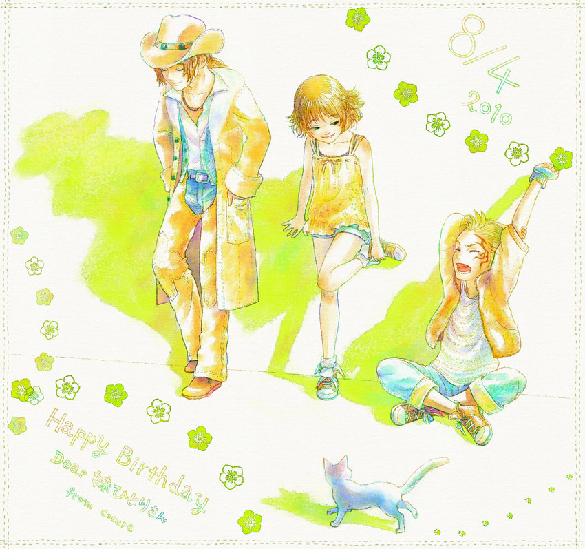 selphie tilmitt, zell dincht, and irvine kinneas (final fantasy and 1 more) drawn by cocura