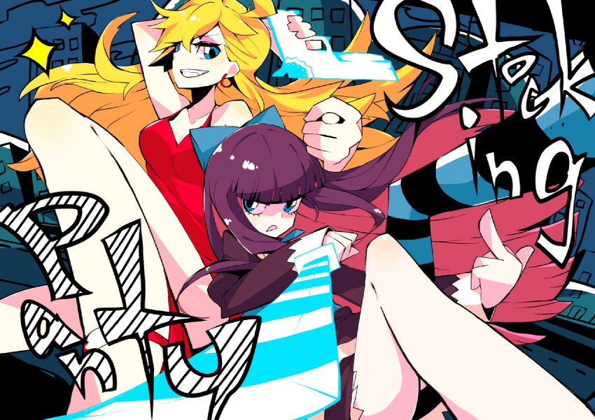 stocking and panty (panty & stocking with garterbelt) drawn by koto_suomi