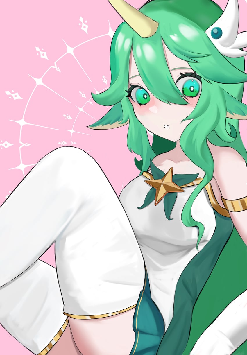 soraka and star guardian soraka (league of legends) drawn by qusouzu_mogari