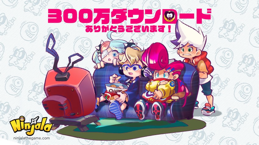 gumchi, van, berecca, lucy, and burton (ninjala and 1 more) drawn by rianti-wong
