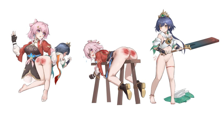 march 7th and yunli (honkai and 1 more) drawn by attack_of_the_hatogod