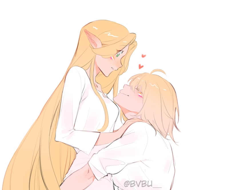 marcille donato and falin touden (dungeon meshi) drawn by bvbu
