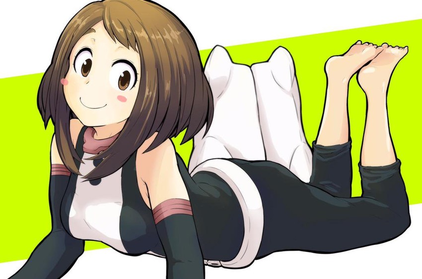 uraraka ochaco (boku no hero academia) drawn by ke-ke
