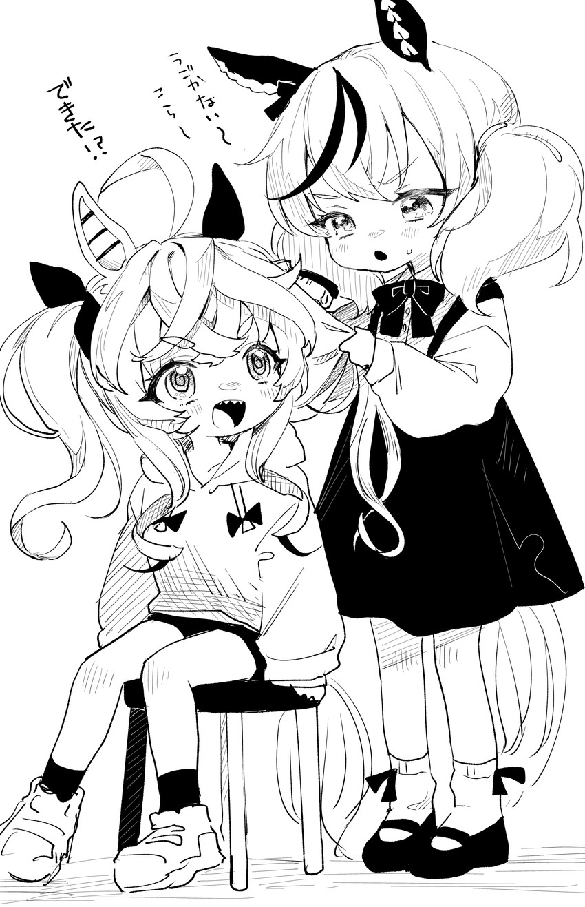 nice nature and twin turbo (umamusume) drawn by ishida_umi