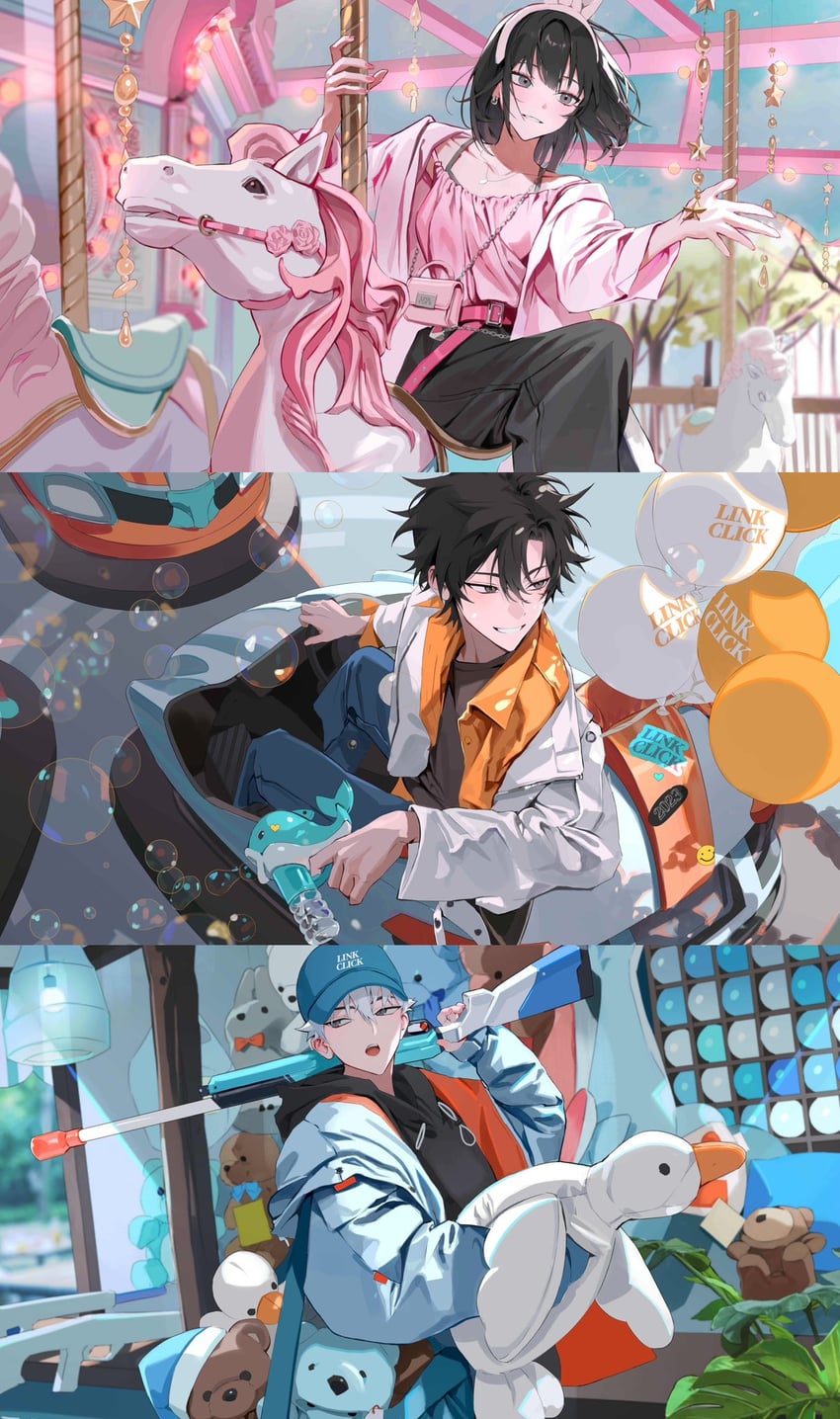 cheng xiaoshi, lu guang, and qiao ling (shiguang dailiren) drawn by keki_chogyegi