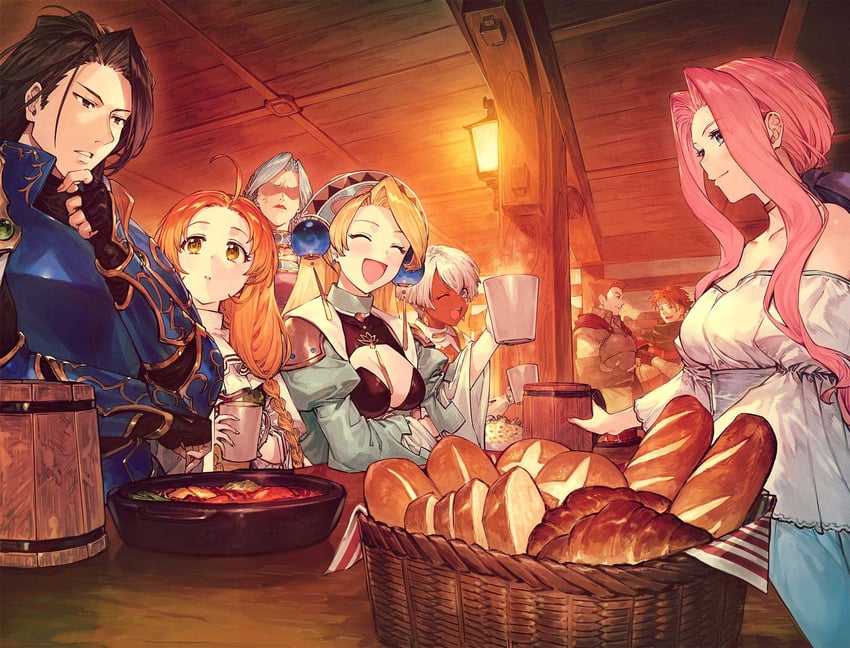 marlone, ingrid, schea donnerstag, ruven filnir, mu seqstanse, and 3 more (atelier and 1 more) drawn by benitama