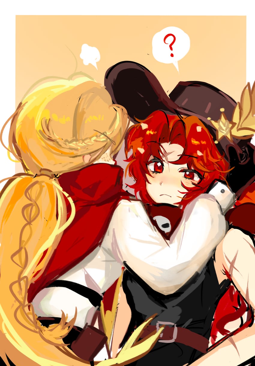 chili pepper cookie and rye cookie (cookie run and 1 more) drawn by asimi0415