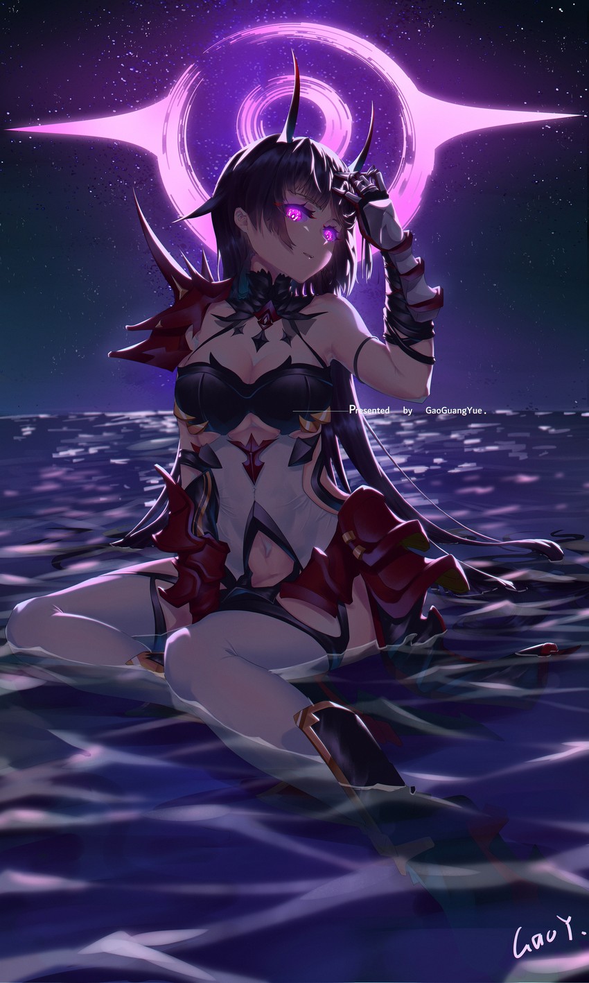 raiden mei (honkai and 1 more) drawn by gao_guangyue
