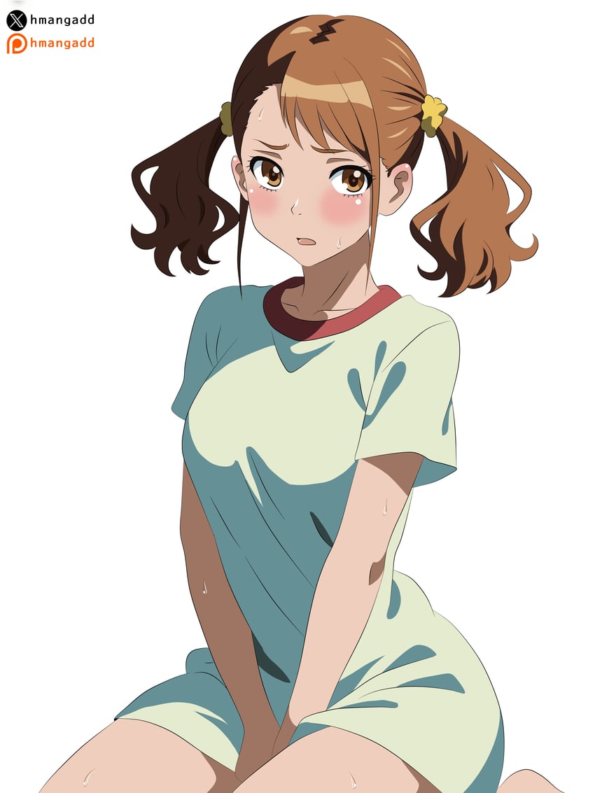 anjou naruko (ano hi mita hana no namae wo bokutachi wa mada shiranai.) drawn by hmangadd