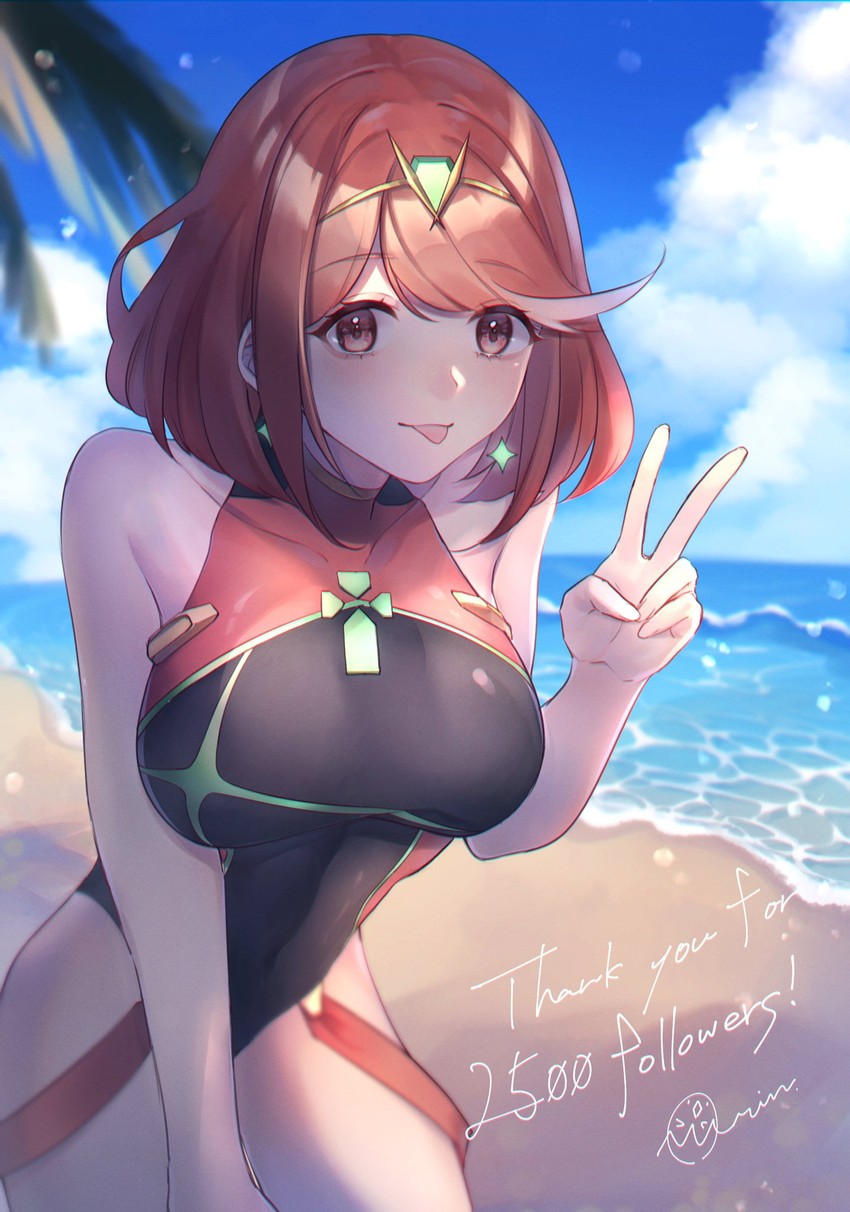 pyra (xenoblade chronicles and 1 more) drawn by comumo