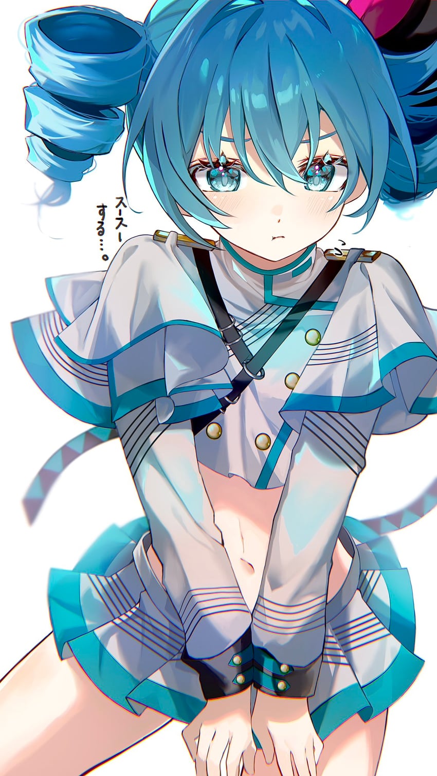 hatsune miku and kasane teto (vocaloid and 2 more) drawn by kenpii_mo