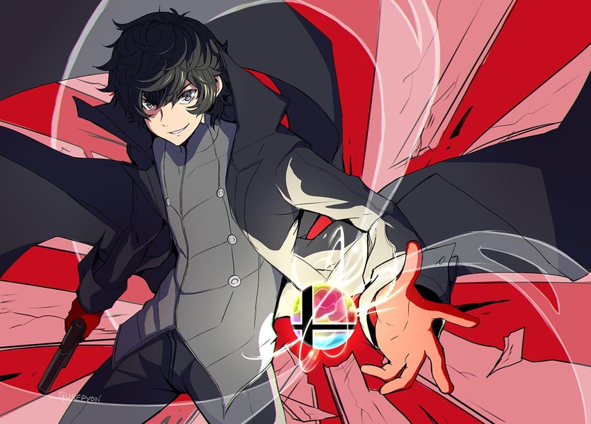 amamiya ren and joker (persona and 2 more) drawn by gurepyon