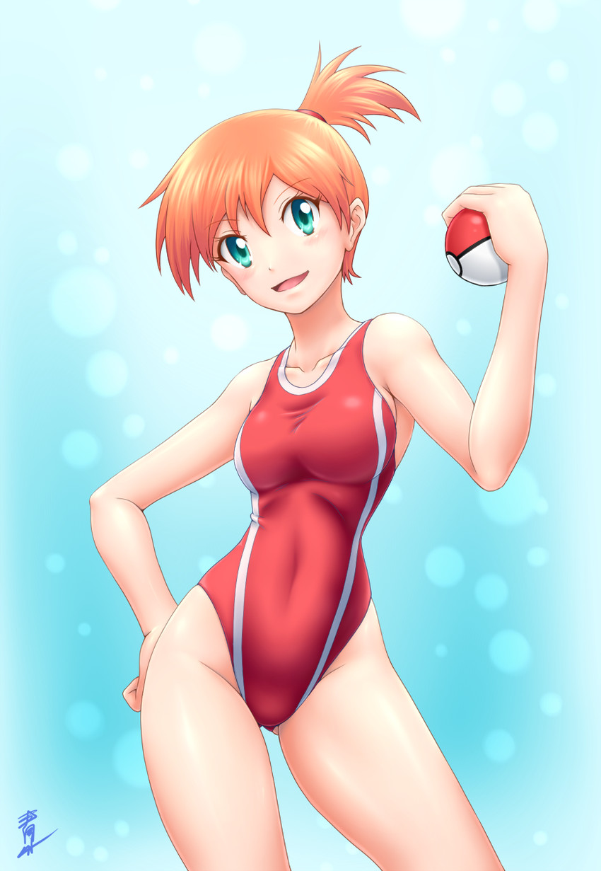 misty (pokemon and 2 more) drawn by aozame_takao