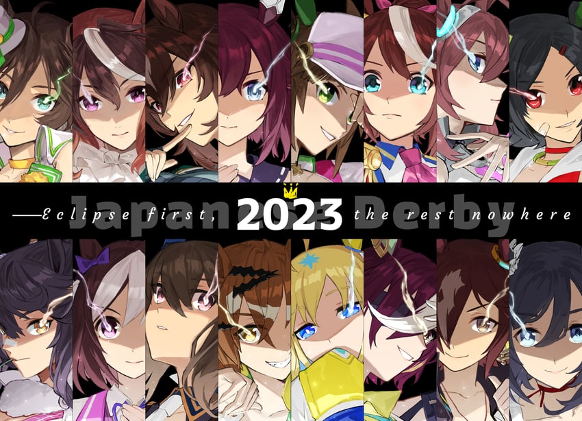 tokai teio, special week, symboli rudolf, admire vega, mihono bourbon, and 11 more (umamusume) drawn by umeumeduka