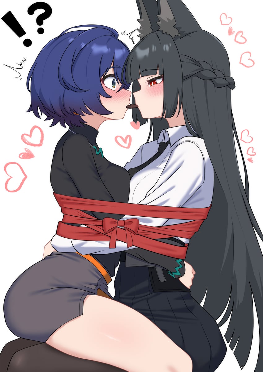 hoshimi miyabi and belle (zenless zone zero) drawn by oldsickkim