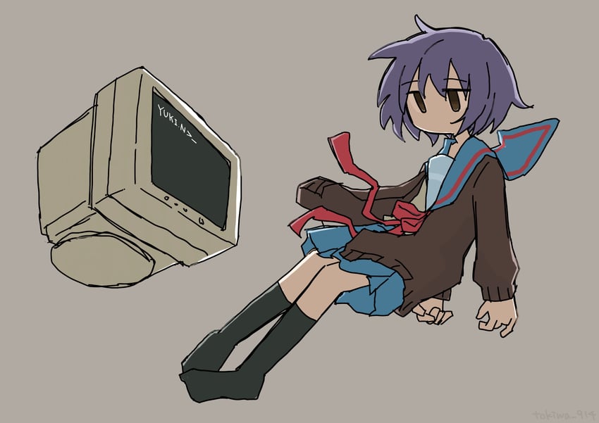 nagato yuki (suzumiya haruhi no yuuutsu) drawn by tokiwa_(914)