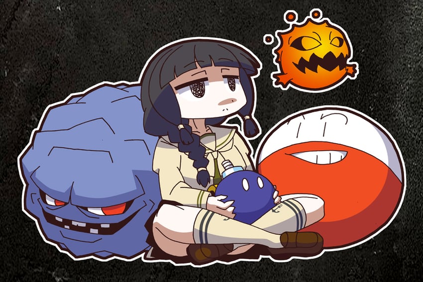 kitakami, kitakami kai ni, electrode, bob-omb, bomb, and 1 more (kantai collection and 4 more) drawn by mahoroba_shirou