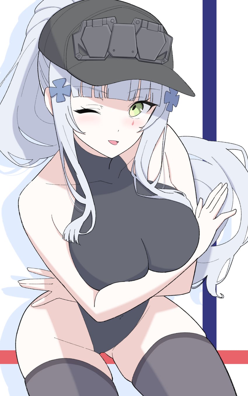 hk416 and klukai (girls' frontline and 1 more) drawn by uchikata_takeaki