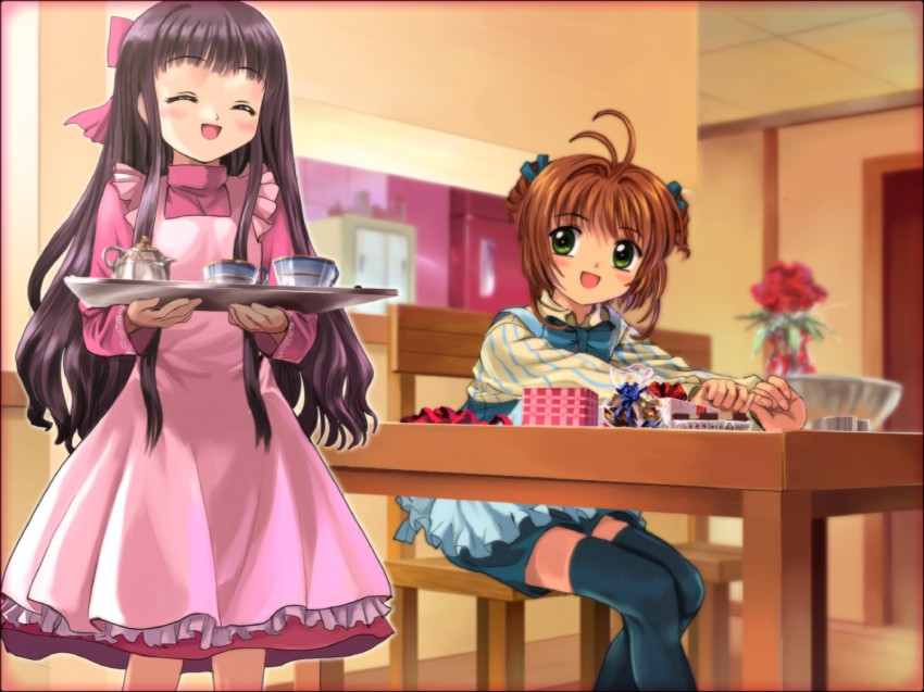 kinomoto sakura and daidouji tomoyo (cardcaptor sakura) drawn by mutsuki_(moonknives)