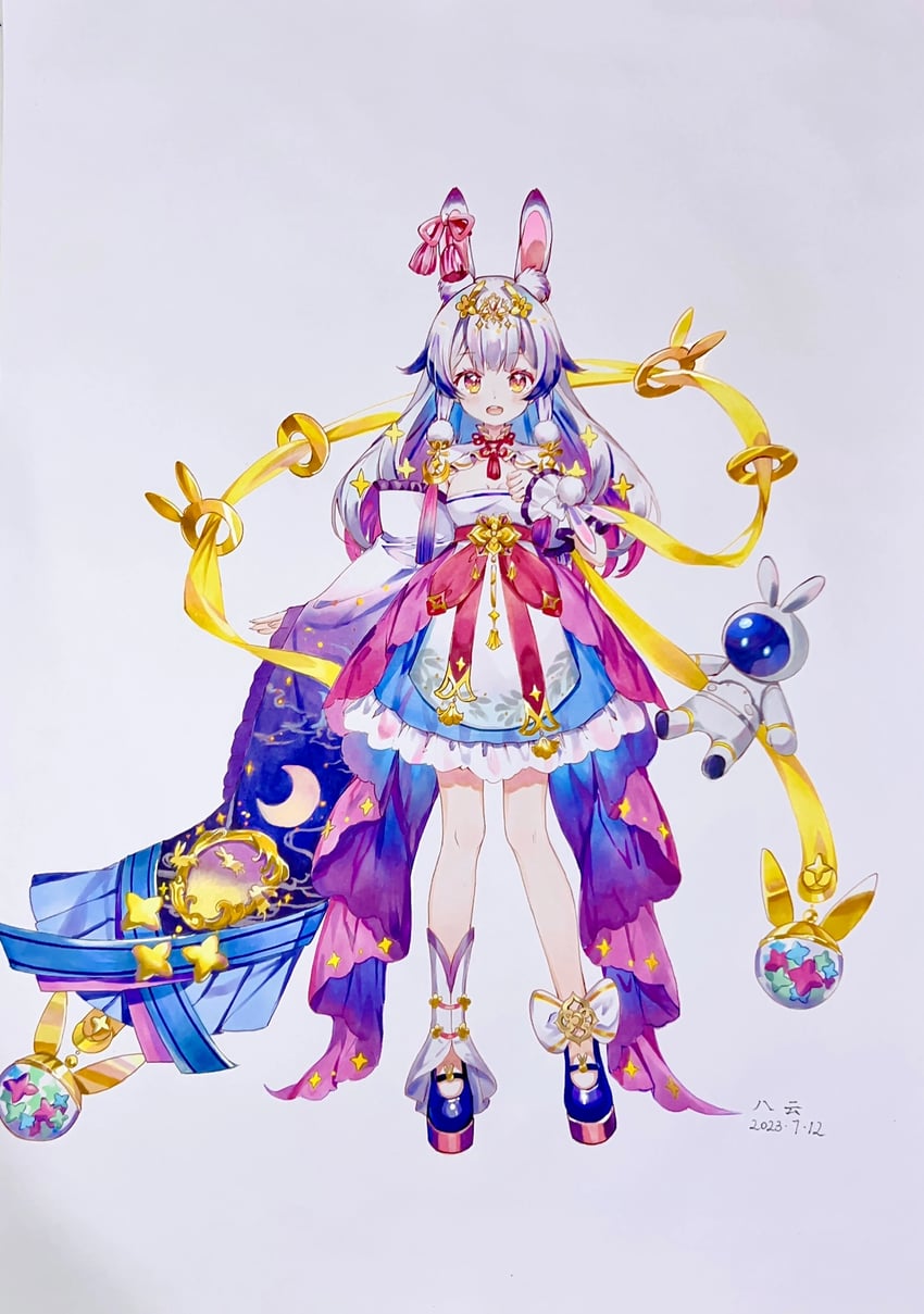 lanyin (virtual dimension project and 1 more) drawn by bayunzi