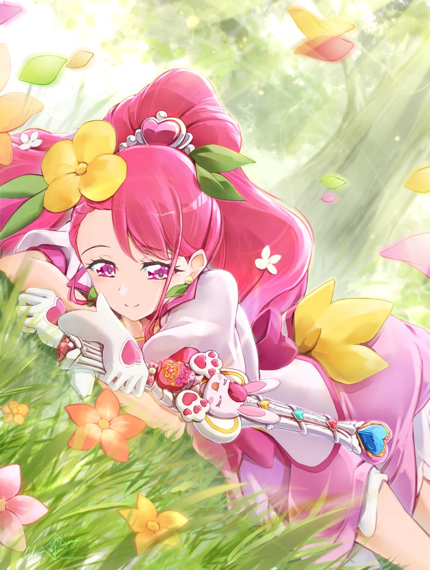 hanadera nodoka and cure grace (precure and 1 more) drawn by clear_glass_(mildmild1311)
