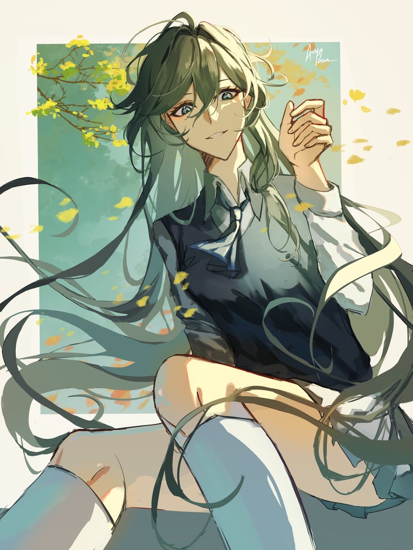 fu hua (honkai and 1 more) drawn by avyarenne