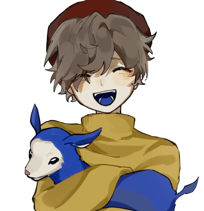 wilbur soot, ghostbur, and friend the sheep (minecraft youtube and 1 more) drawn by threeerjiushisuier