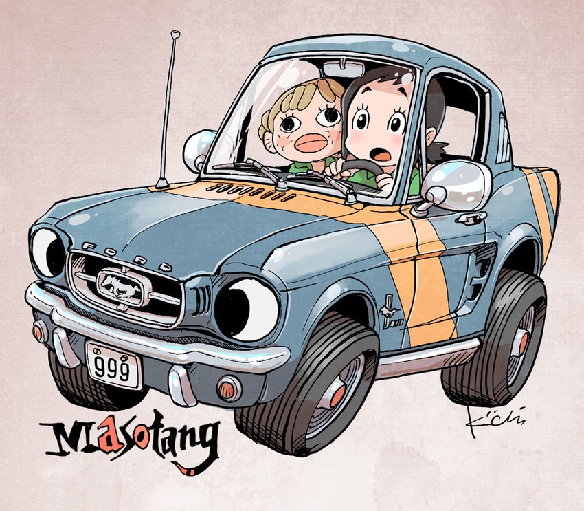 amakasu hisone, masotan, and kaizaki nao (hisone to masotan) drawn by kiichi