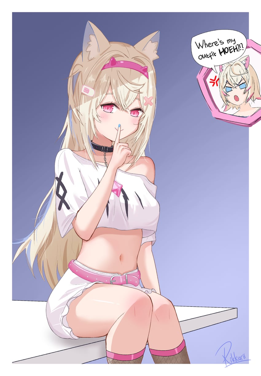 fuwawa abyssgard and mococo abyssgard (hololive and 1 more) drawn by rikku_asutorii