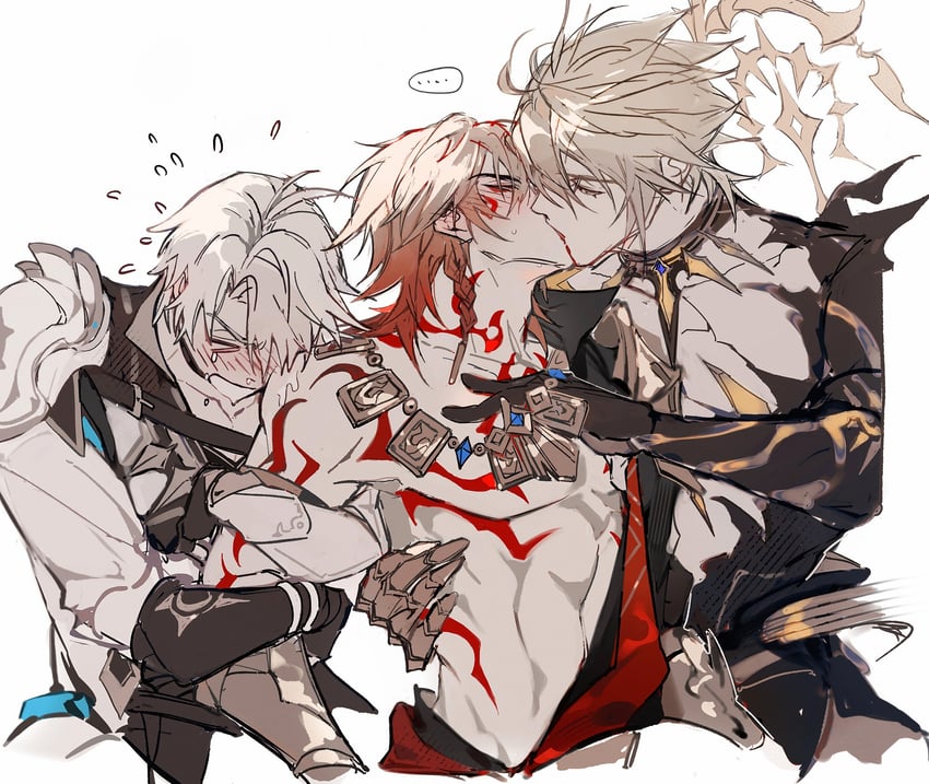 phainon and mydei (honkai and 1 more) drawn by gyulseu