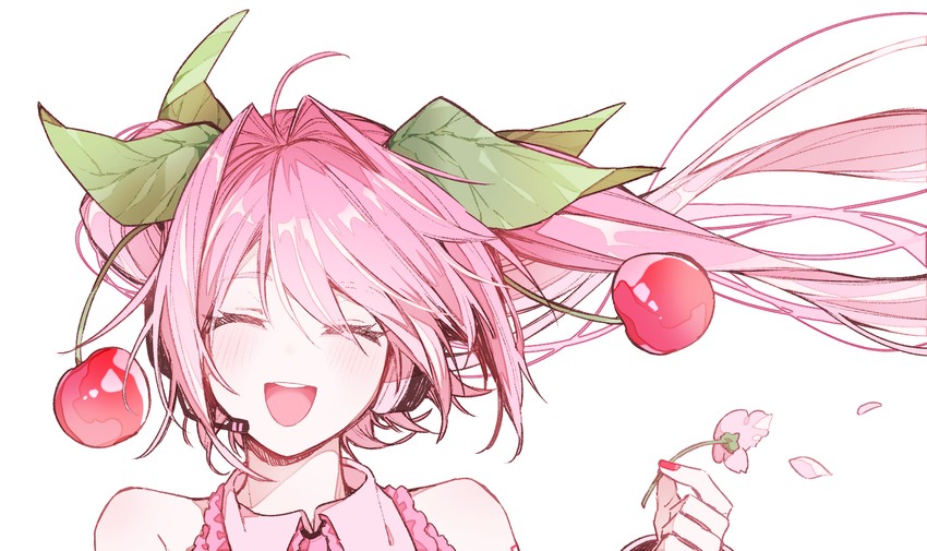 hatsune miku and sakura miku (vocaloid) drawn by mura_konbane