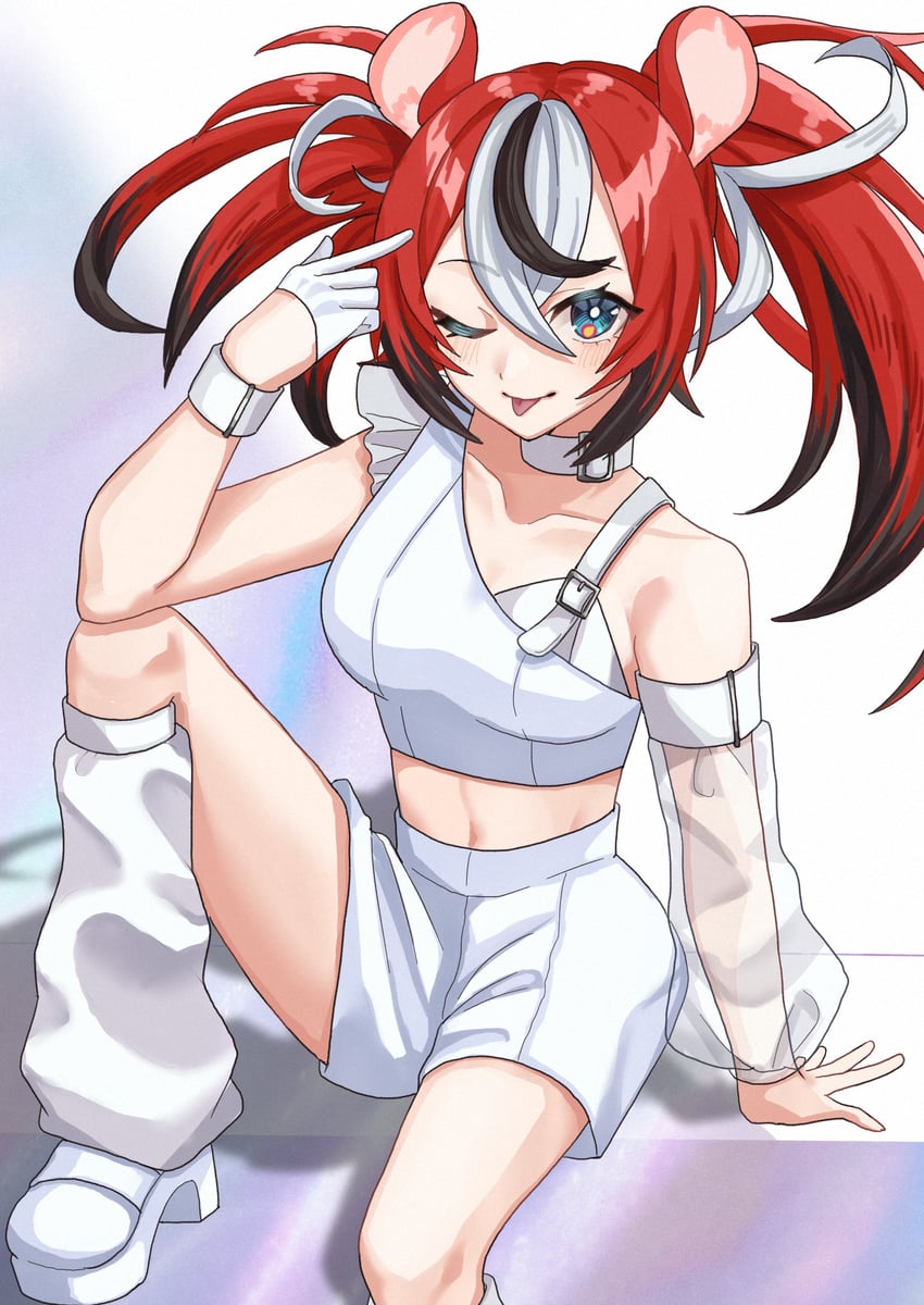 hakos baelz (hololive and 1 more) drawn by mizuhasi