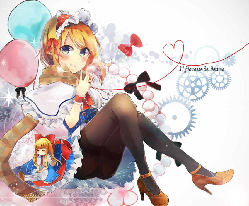 alice margatroid and shanghai doll (touhou) drawn by moko_(mokochisa)